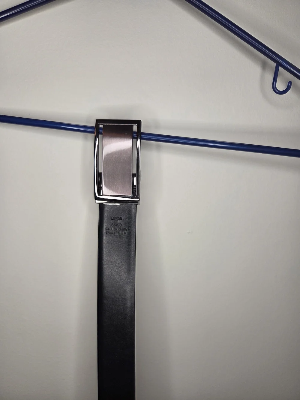 Kenneth Cole Black Belt with Brushed Silver Buckle